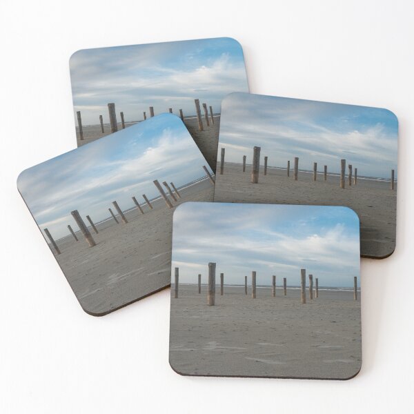 Item preview, Wooden poles on the beach of Schiermonnikoog, Netherlands designed and sold by Dolfilms.