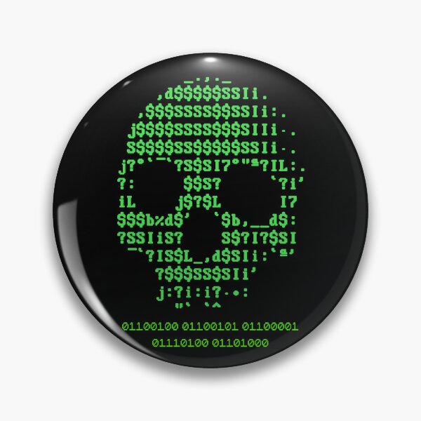 Item preview, Binary Death Skull Design designed and sold by Gogmagosh.