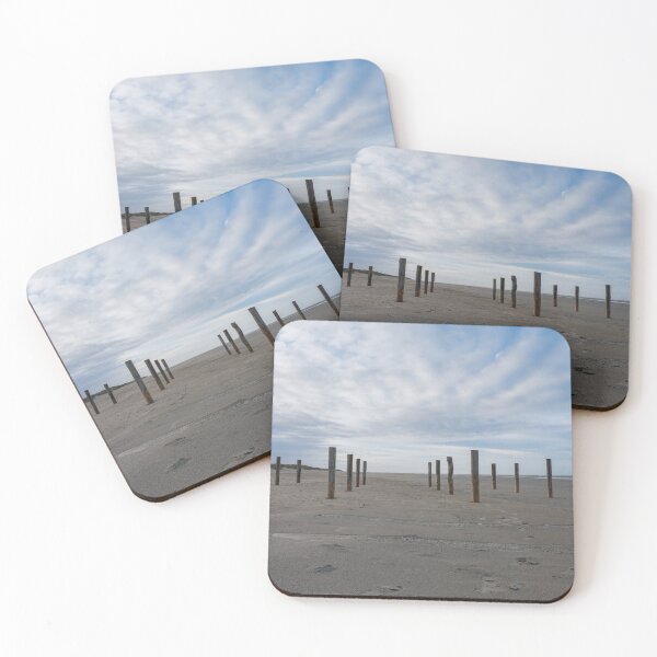 Item preview, Wooden poles on the beach of Schiermonnikoog, Netherlands designed and sold by Dolfilms.