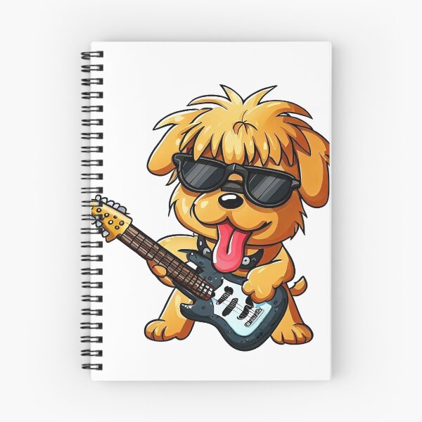 Aperçu de l'œuvre Dog Rockstar: Art de musicien à la patte pour les amoureux des chiens créée et vendue par Gik--Tocsa.