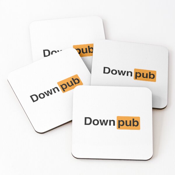 Item preview, DOWN PUB funny bar logo - ideal for a beer lover or St Patricks Day designed and sold by w1ckerman.