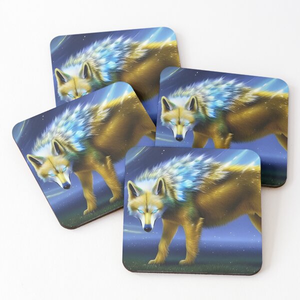 Aperçu de l'œuvre Star Wolf, empâtement, Ai Generated Art créée et vendue par ACC .