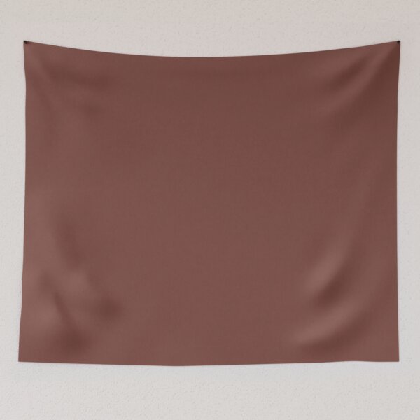 Item preview, Solid Bright Brown Chocolate Wallpaper designed and sold by PatternPatty.