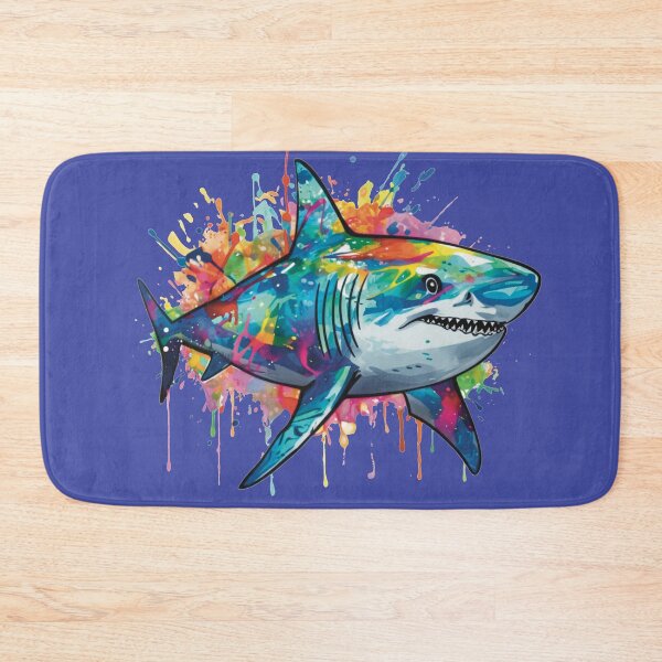 Item preview, Shark Paint Splatter Colorful Beautiful Animal Lover Ocean Sea Creature designed and sold by SweetWhiskers.
