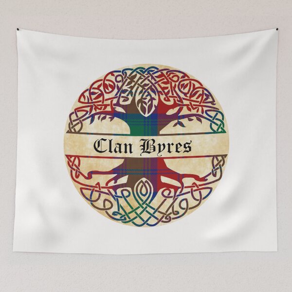 Item preview, Byres Tree of Life Clan Scottish Surname tartan designed and sold by BagTown Clans.