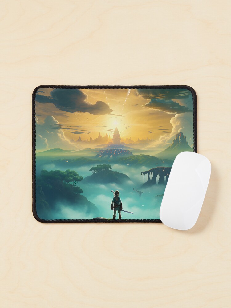 Aperçu 1 sur 5. Tapis de souris avec l'œuvre Tears Of Kingdom Peinture à l'huile Art du jeu vidéo créée et vendue par Thedoode.
