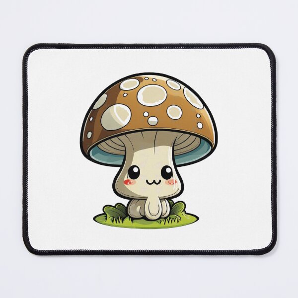 Item preview, Browny Cute Mushroom in Kawaii Style designed and sold by OFMdesigns.