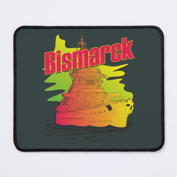 Item preview, Battleship Bismarck Synthwave style designed and sold by FAawRay.