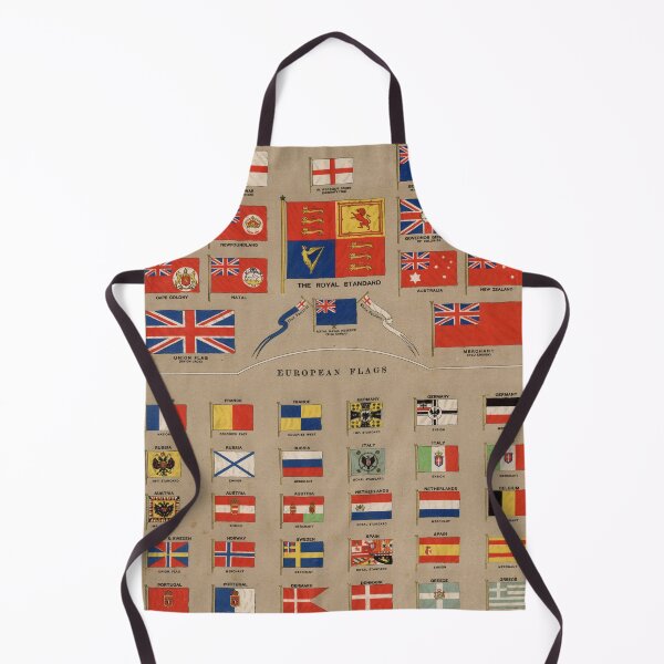 Item preview, Vintage British Empire & European Country Flags Chart (1905) designed and sold by BravuraMedia.