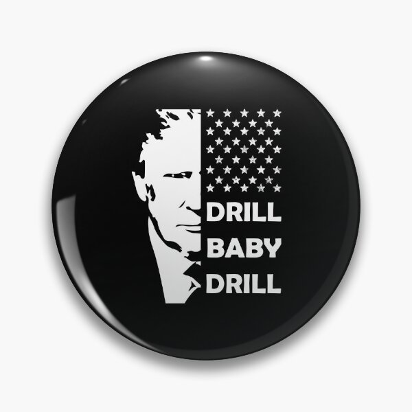 Item preview, Trump 2024 Drill Baby Drill Gas Oil Rig Illustration designed and sold by Davidbrg.