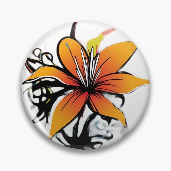 Item preview, Orange Flower in Graffiti Style designed and sold by SADStyleDesigns.
