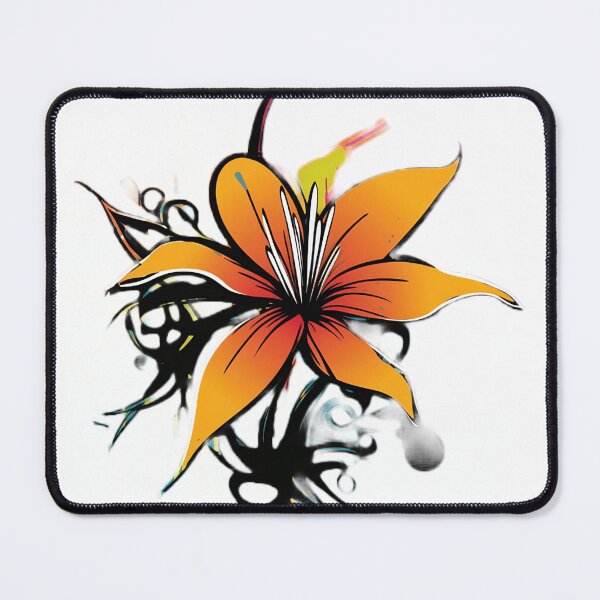 Item preview, Orange Flower in Graffiti Style designed and sold by SADStyleDesigns.