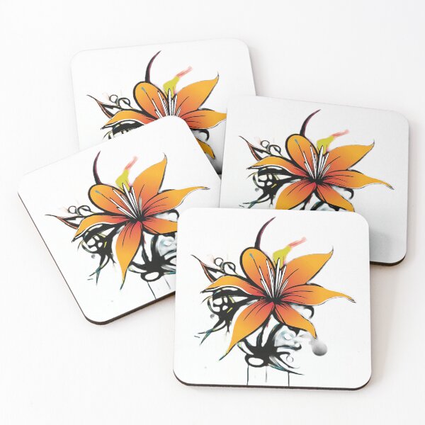 Item preview, Orange Flower in Graffiti Style designed and sold by SADStyleDesigns.