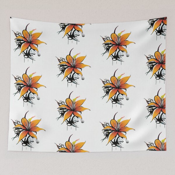 Item preview, Orange Flower in Graffiti Style designed and sold by SADStyleDesigns.