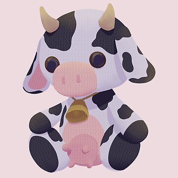 Amigurumi Cow Crochet Plush Sticker for Sale by cipher-k