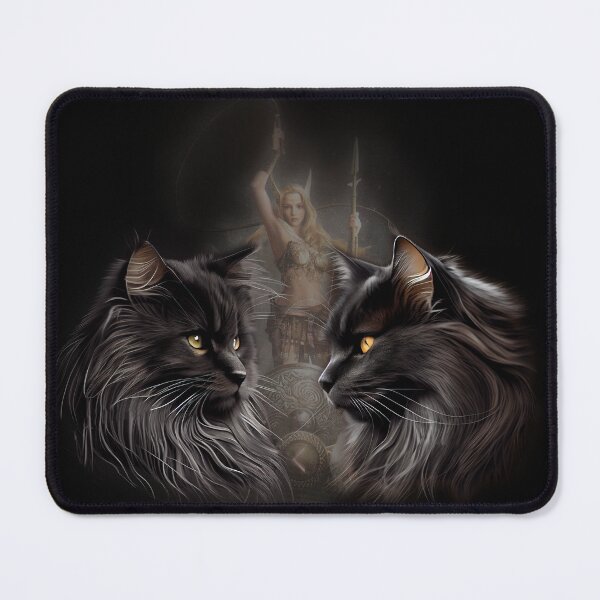 Item preview, Norwegian Forest Cats with Freya designed and sold by derKatzenmensch.