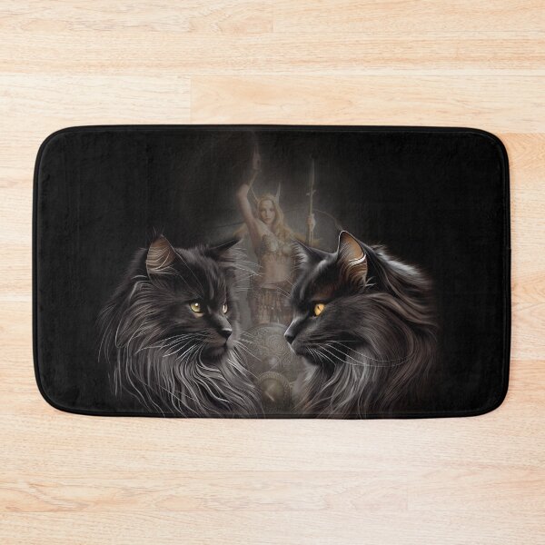 Item preview, Norwegian Forest Cats with Freya designed and sold by derKatzenmensch.