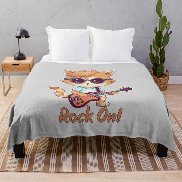 Item preview, Rock On Guitar Cat designed and sold by HappyLifeCreate.