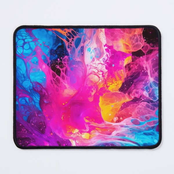 Item preview, Radiant Flow Fusion -Neon Abstract Fluid Art- designed and sold by lematworks.