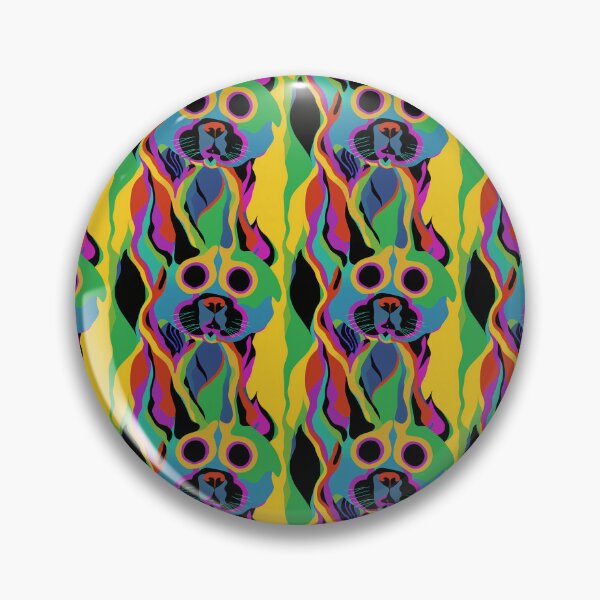 Item preview, Colorful Vibrant Trippy Dog Pattern designed and sold by Aaron2610.