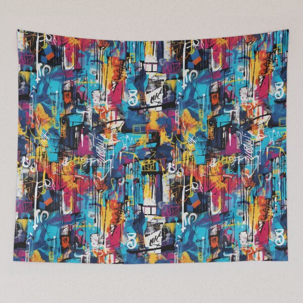 Item preview, Urban Symphony: Graffiti-Inspired Pattern designed and sold by Juuskus.