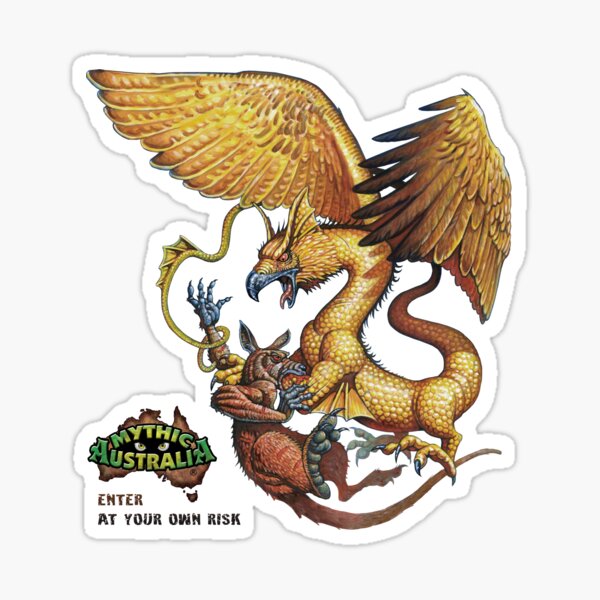 Terra and Hooroo Enter at your own Risk Sticker