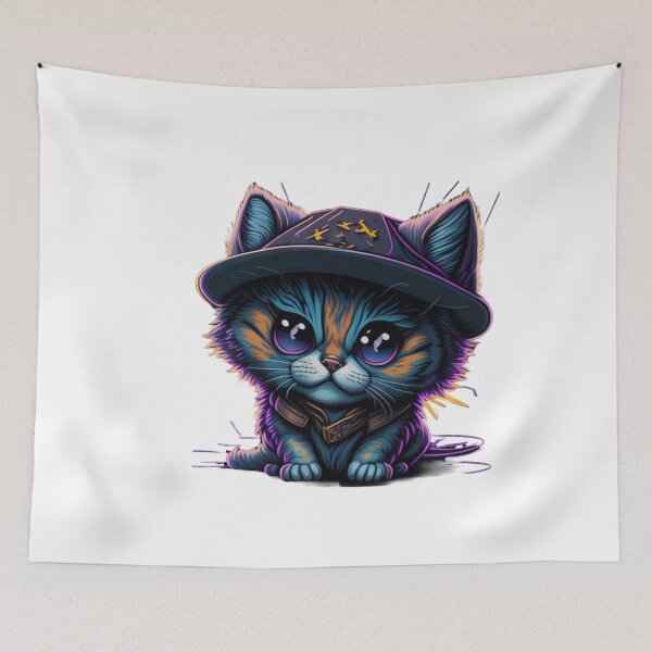Item preview, Whiskerful Wizardry: Cute Adorable Wizard Kitten Design designed and sold by harperjg.