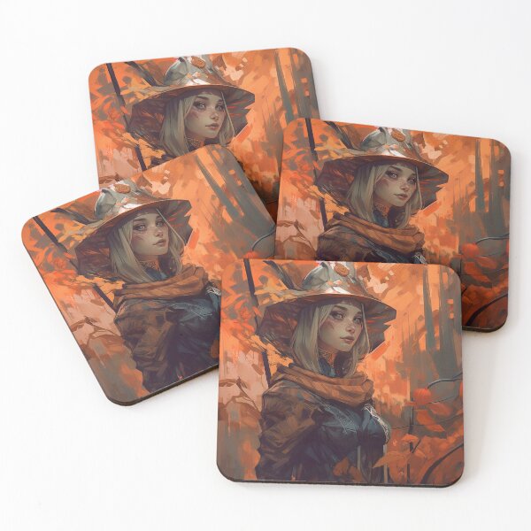 Item preview, Autumn Enchantment: White-Haired Girl in a Hat designed and sold by FireScreen.