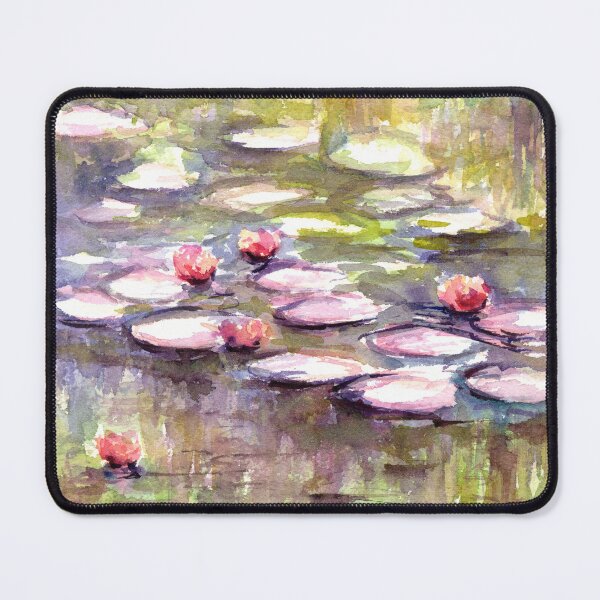Item preview, Waterlily Pond Monet's Garden Landscape in Watercolor designed and sold by Kunrus Nakwijitpong.