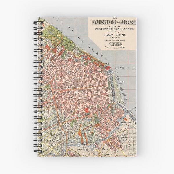 Item preview, Vintage Buenos Aires Argentina Map (1912) The Queen of El Plata Atlas designed and sold by BravuraMedia.