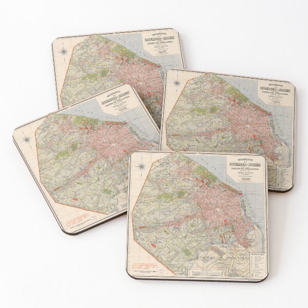 Item preview, Vintage Buenos Aires Argentina Map (1912) The Queen of El Plata Atlas designed and sold by BravuraMedia.