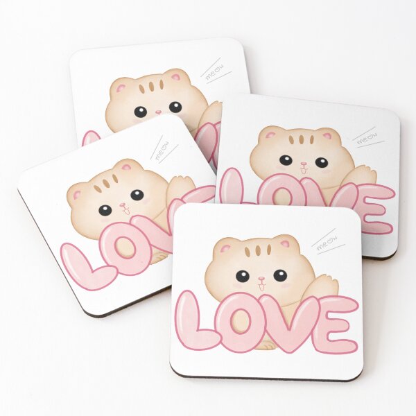 Item preview, Cat with LOVE balloon designed and sold by Preeyanc.