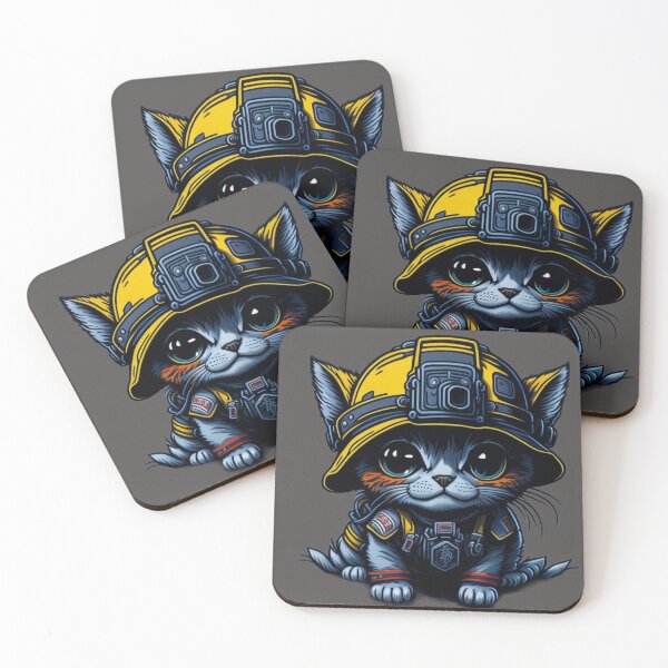 Item preview, Paws of Bravery: Cute Adorable Firefighter Kitten Design designed and sold by harperjg.