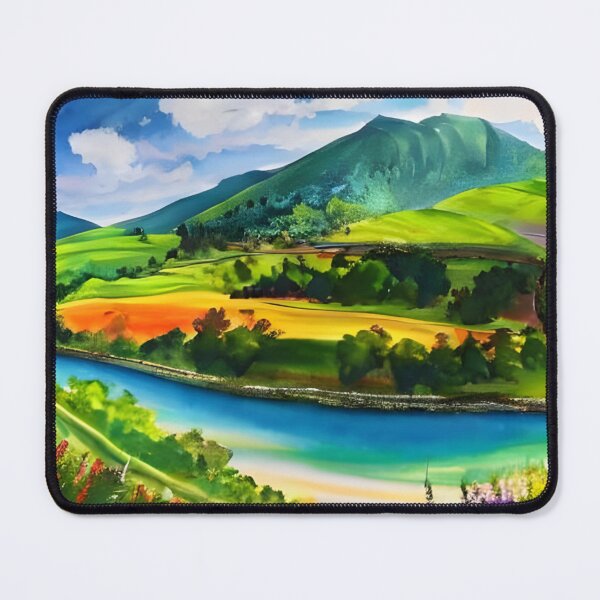 Item preview, Serenity's Haven: A Breathtaking Watercolor Landscape designed and sold by masabo.