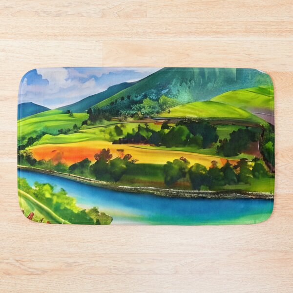 Item preview, Serenity's Haven: A Breathtaking Watercolor Landscape designed and sold by masabo.