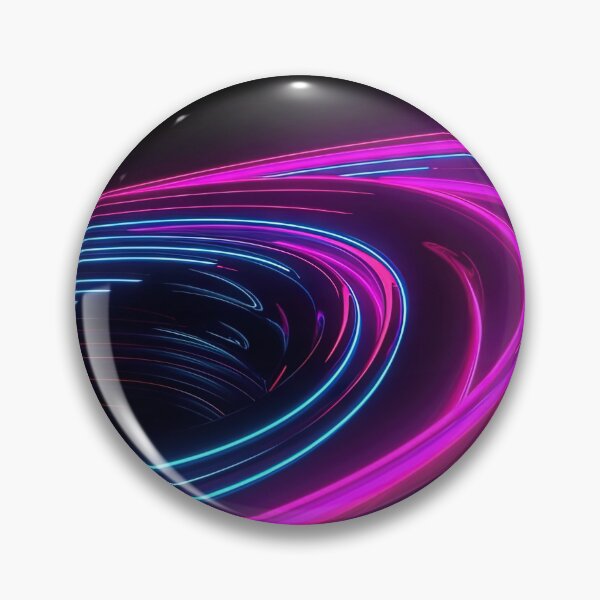 Item preview, Neon Dreams: Colorful Spiral on a Black Background designed and sold by FireScreen.
