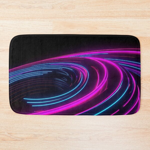Item preview, Neon Dreams: Colorful Spiral on a Black Background designed and sold by FireScreen.