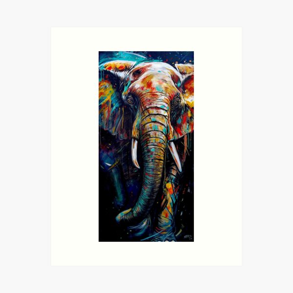 The Majestic Elephant: spiritual guide Art Print