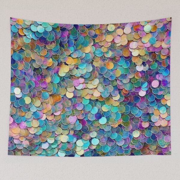Item preview, Colorful Iridescent Sequin Pattern designed and sold by fadetocolour.