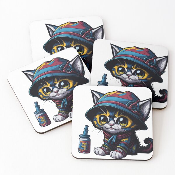 Item preview, Purrfectly Quenched: Cute Adorable Kitten Drinking Juice Design designed and sold by harperjg.
