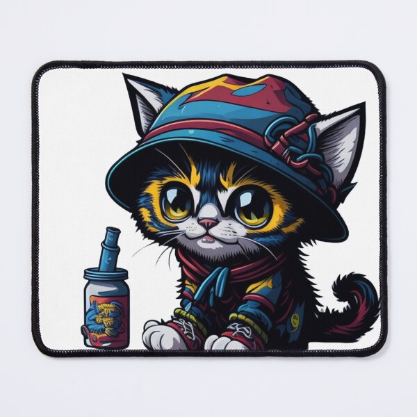 Item preview, Purrfectly Quenched: Cute Adorable Kitten Drinking Juice Design designed and sold by harperjg.