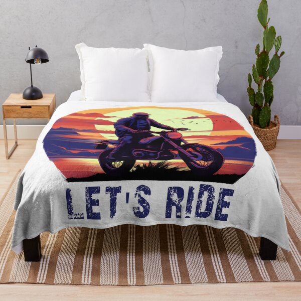 Item preview, Motorcycle Let's Ride in Sunset designed and sold by cy312.
