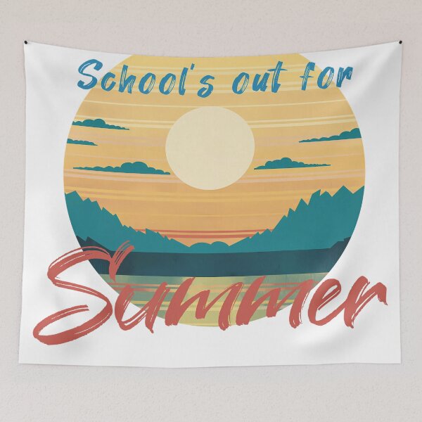 Item preview, Cute Retro Schools out for Summer teacher sunset shirt designed and sold by SweetWhiskers.