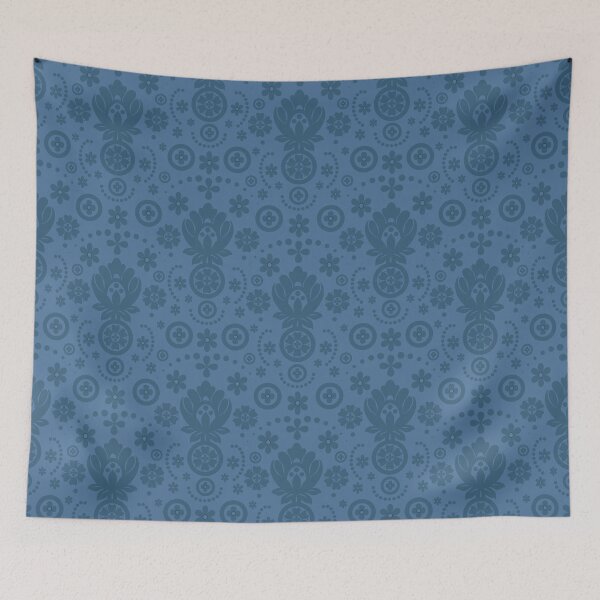 Item preview, Floral Eyelet Lace Pattern - Denim designed and sold by SilverPegasus.