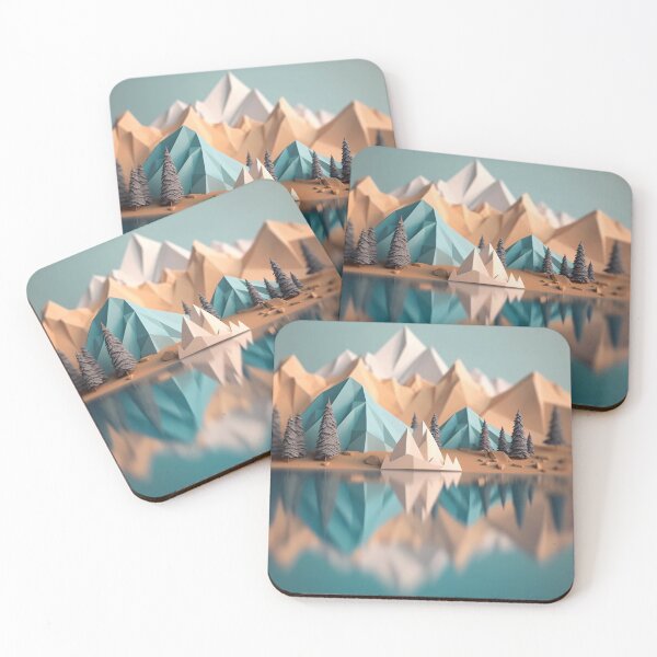 Item preview, origami mountains designed and sold by experimentingAI.