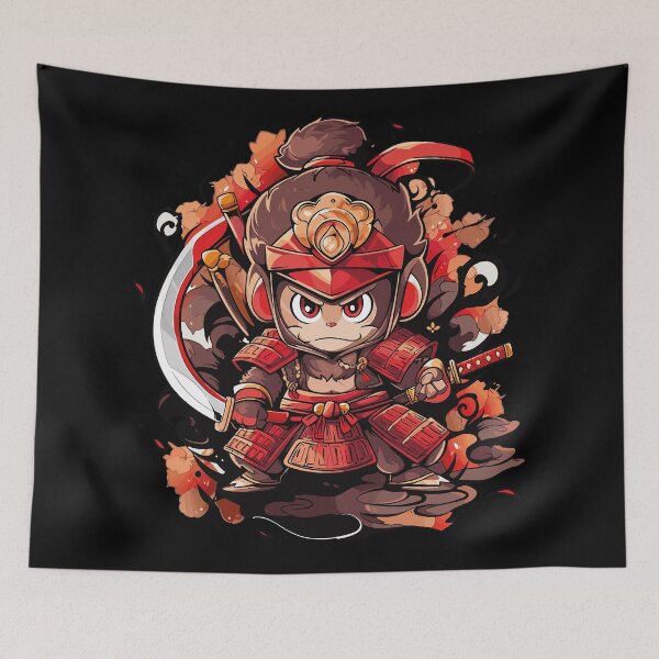 Item preview, Kawaii Samurai Monkey designed and sold by FurFashion.