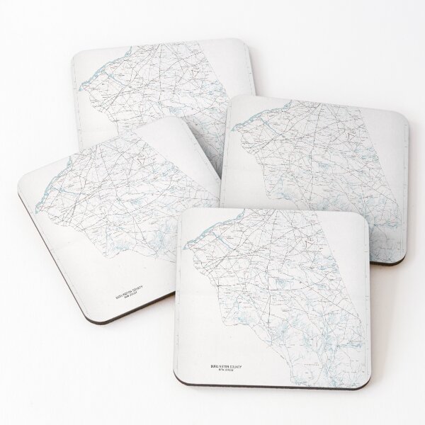 Item preview, Burlington County NJ Map (1986) Vintage Southern New Jersey Atlas designed and sold by BravuraMedia.
