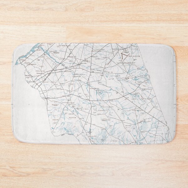 Item preview, Burlington County NJ Map (1986) Vintage Southern New Jersey Atlas designed and sold by BravuraMedia.