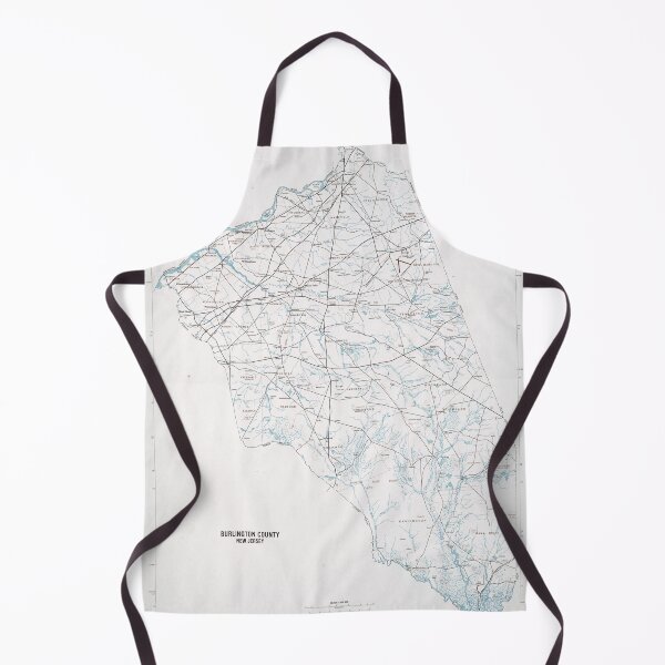 Item preview, Burlington County NJ Map (1986) Vintage Southern New Jersey Atlas designed and sold by BravuraMedia.