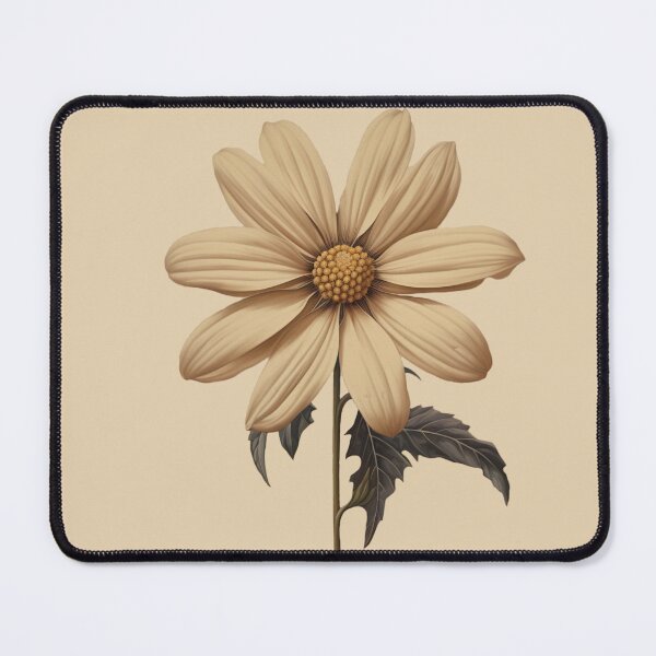 Vintage Flower Print Mouse Pad